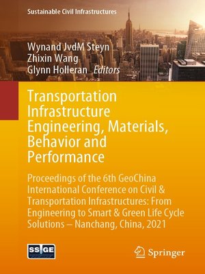 cover image of Transportation Infrastructure Engineering, Materials, Behavior and Performance